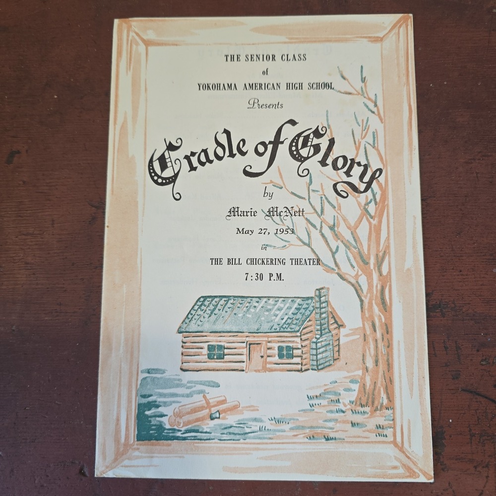 1953 YOKOHAMA American High School YO-HI Cradle of Glory Brochure JAPAN Rare
